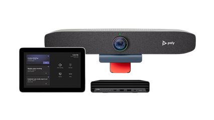 Shop the Poly - Poly Studio Room Kit with HP Mini Conferencing PC Teams Room