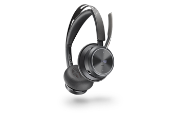 Shop the VOYAGER FOCUS 2 UC wireless headset profile view Headset